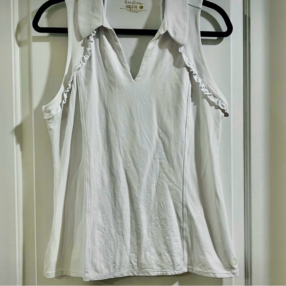 Lilly Pulitzer White Sleeveless Top